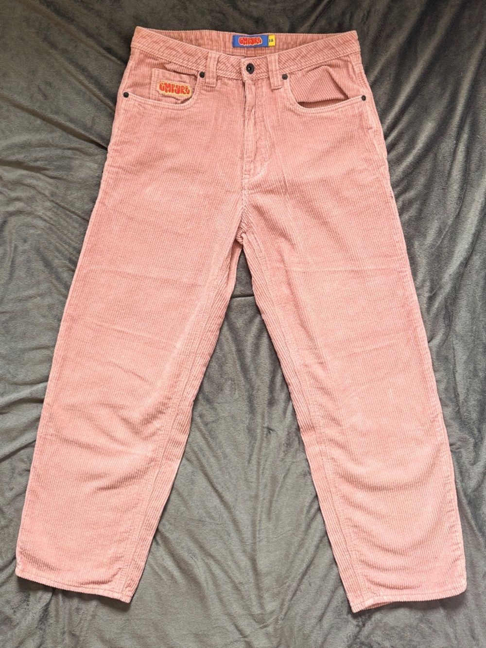 Empyre Pink Corduroy Pants Size 28 Baggy Skate Y2K